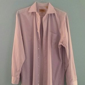 Paul Stuart Pink and Blue Dress Shirt